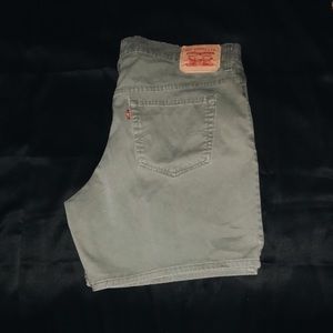 Green Levi Shorts